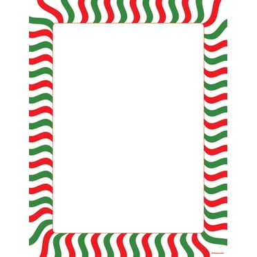 SHAPES ETC. Designer Paper - Peppermint Stripe (50 Sheet Package)