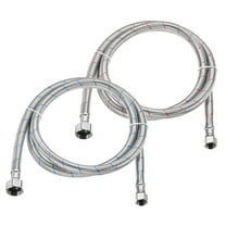 Uxcell 2-Pack 60 Inch Faucet Hose Connector, 9/16" x G1/2 Female Thread Connector for Bathroom
