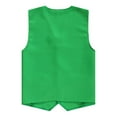 thumbnail image 3 of Lejafay Women Men Volunteer Activity Button Vest Supermarket Work Wear Uniform Green XXL, 3 of 5