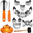 thumbnail image 1 of SUTENGDA Halloween Pumpkin Carving Set Stainless Steel Mould Baking Tool DIY Pumpkin Lamp Carving Tool, 1 of 6