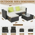 thumbnail image 4 of Outdoor Patio Furniture Set, 5 Piece Patio Conversation Set Outdoor Furniture Set, 4 of 6