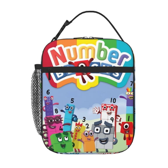 Numberblocks Reusable Lunch Box Portable Lunch Bag for Women Men Teen Work Office With Lunch Storage Bag