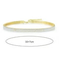thumbnail image 2 of Collier Zircone Cubique Collier Populaire en Strass Rectangulaire, 2 of 4