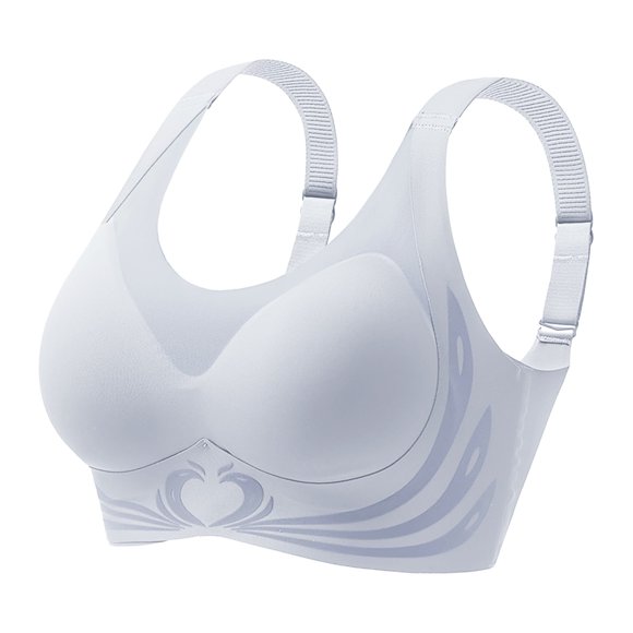 Women's Front Side Buckle Compression Bra Lace Edge without Steel Woman Bra Ring Movement Seamless Gathering Pack of Sports Bras for Women Adjustment Yoga Sleep Large Sports Bra High Support Bra