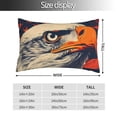 thumbnail image 2 of Goofa American Bald Eagle A Print Plush Throw Pillow Case, Soft Velvet with Hidden Zipper, Decorative Cushion Cover for Sofa, Bed, Car, and Home Décor-20"x30", 2 of 6