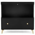 Delta Children Essex Convertible Changing Table with Drawer, Ebony