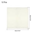 thumbnail image 2 of Unique Bargains 12pcs Light White Satin Table Napkins Bright Table Napkin for Event Wedding Party Table Decoration,20×20 Inch, 2 of 6