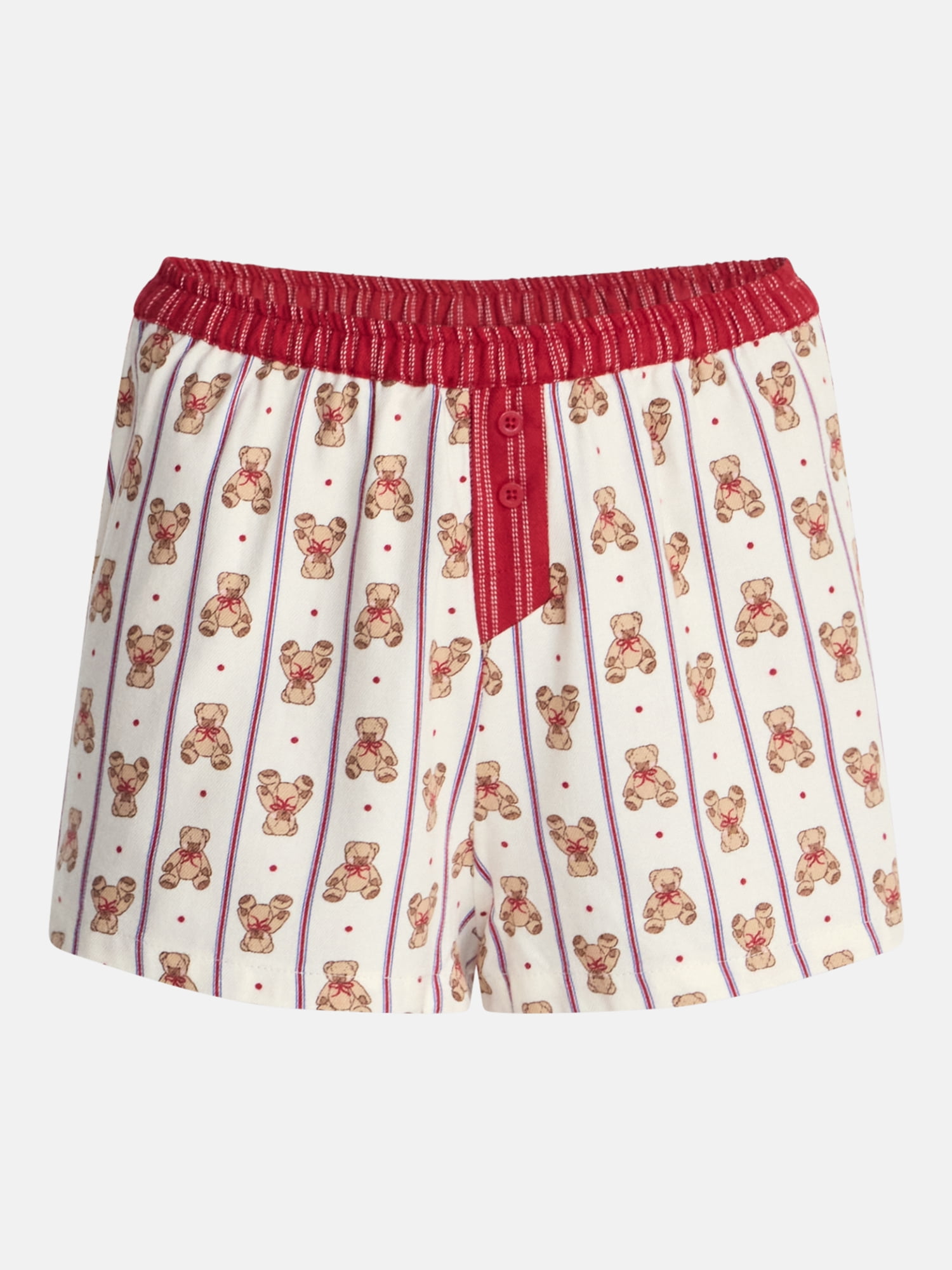 No Boundaries Print Boxer Sleep Shorts, 3" Inseam, Women's XS-XXL