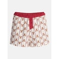 thumbnail image 5 of No Boundaries Print Boxer Sleep Shorts, 3" Inseam, Women's XS-XXL, 5 of 5