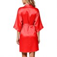 thumbnail image 5 of JOANKDMI Kids Silky Satin Robes for Girls Kimono Bathrobe Sleepwear Comfy Spa Robe with Sash Tie Casual Loungewear Nightwear for Getting Ready Bridal Party Slumber Party, 5 of 8