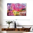 thumbnail image 3 of Elephant Stock Nashville Buildings Grunge Wall Art - Horizontal Canvas Wall Art - Living Room Wall Decor - Places Canvas - Beige And Brown Decor - 36" x 24", 3 of 8