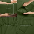 thumbnail image 5 of Royale Linens -4 Piece Full Bed Sheet - Soft Brushed Microfiber 1800 Bedding Set - 1 Fitted Sheet, 1 Flat Sheet, 2 Pillowcase -Wrinkle & Fade Resistant Luxury Full Size Sheet Set (Hunter Green, Full), 5 of 10