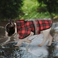 thumbnail image 4 of HDE Dog Raincoat Hooded Slicker Poncho for Small to X-Large Dogs and Puppies Plaid M, 4 of 7