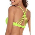 thumbnail image 4 of RELLECIGA Women's Push Up Bikini Top Twist Front Underwire Bathing Suit, 4 of 6