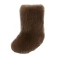 thumbnail image 4 of Plush Slipper Booties for Women Winter Warm Fashion Indoor Home Slip on Shoes Lightweight Casual Ankle Boots Brown Size 11, 4 of 4