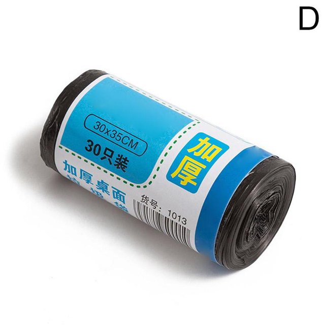 30pcs/roll Thicken Desktop Small Garbage Bags Household Car Mini Disposable Plastic Garbage Bags