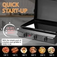 thumbnail image 3 of Alvantor 3 Burner Propane Gas Griddle with Ceramic Coated Cast Iron Pan Black 25.8 x 21.3 in, 3 of 10