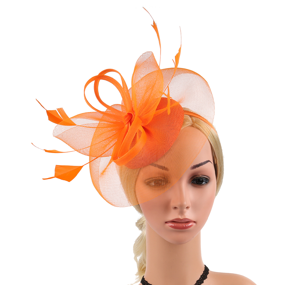 Gauze Fascinator Hat Tea Party Headband Hat Women Headband for Wedding Banquet