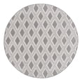 thumbnail image 3 of Unique Loom Arlo Collection Area Rug - Derek (7' Round Charcoal/Ivory), 3 of 7