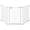 White, variant on Extra Wide Foldable Metal Dog Gate with Door, Freestanding & Wall Mounted Pet Fence