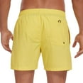 thumbnail image 7 of hlysgo Mens Board Shorts no Liner Drawstring Solid Color Swimming Trunks Quick Dry Beach Short with Pockets Summer Swimwear Travel Bathing Suits Yellow L, 7 of 7