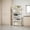 White, variant on 5-Tier Heavy-Duty Metal Storage Rack for Kitchen, Garage and Outdoor Use