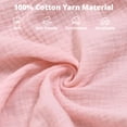 thumbnail image 3 of Baby Car Seat Cover, Caveen Muslin Infant Carseat Canopy, with Breathable Mesh Window, Universal Fit Most Car Seats, Pink, 3 of 8