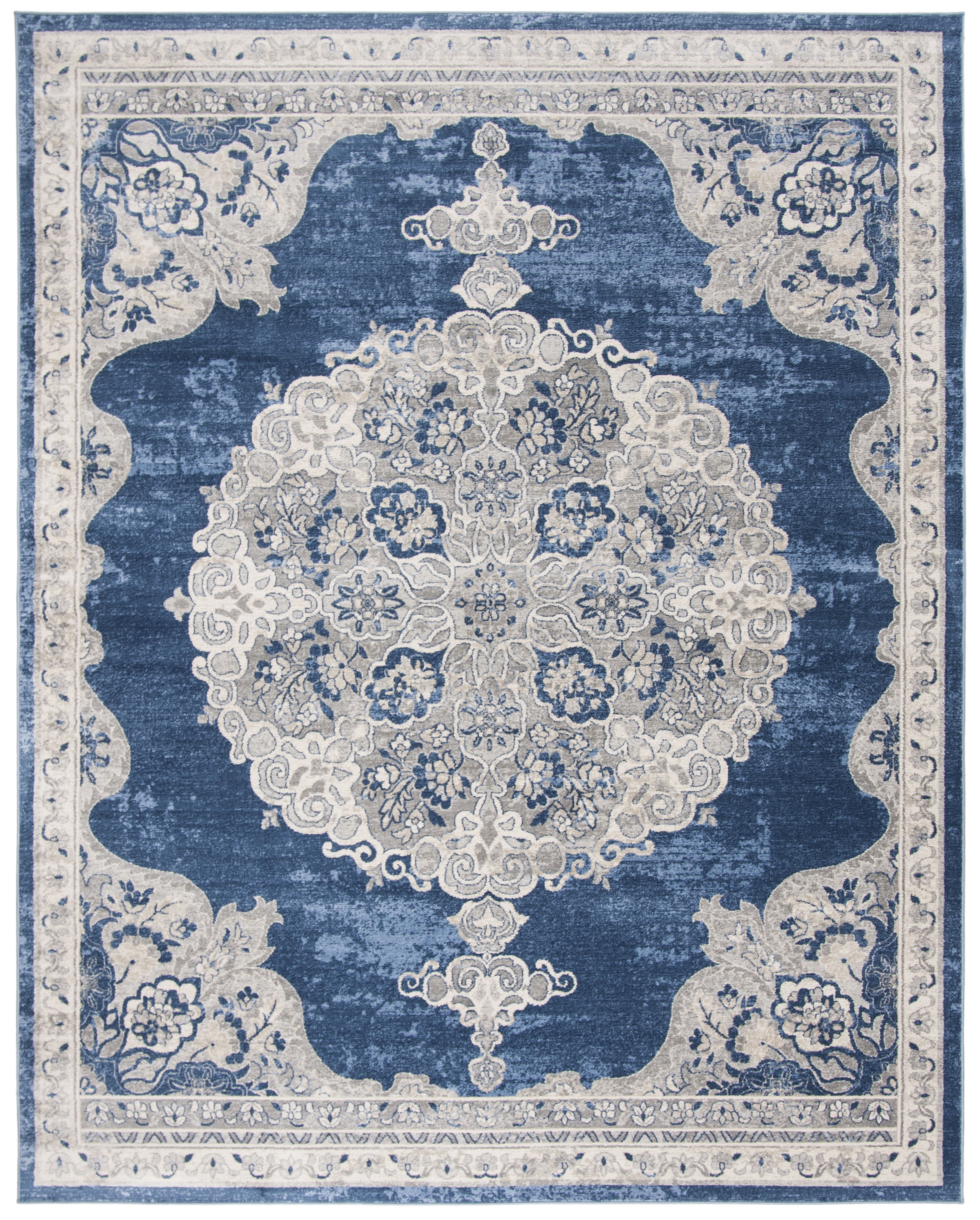 SAFAVIEH Brentwood Harland Floral Bordered Area Rug, 9' x 12 SAFAVIEH Brentwood Harland Floral Bordered Area Rug, 9' x 12