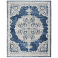 thumbnail image 3 of SAFAVIEH Brentwood Cahal Oriental Area Rug, Navy/Light Gray, 8' x 10', 3 of 11