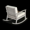 thumbnail image 4 of Outdoor Rocking Chair with Wide and Deep Seat, Comfy Rocker Chair with Wood Frame, Father's Resting TV Reading Chair Nursing Chair Outdoor Garden Chair, 40.5"x28.25"x31.25", Silver Gray+Sage, 4 of 5