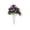 Purple, variant on Artificial Peacock Rose Cemetery Bouquet, Ground Stake Memorial Flowers, Fake Flower Arrangement for Grave Site Outdoor Decoration