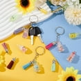 thumbnail image 5 of 51pcs 7 Colors Juice Tea Keychain Making Kit Luminous Cup with Cute Face Keychain Kit Juice Tea Cup Pendants with Tassels Keychain Rings Keychain Accessories for DIY Keychain, 5 of 6