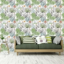 Abyssaly Peel and Stick Wallpaper 17.7" x 118" Vintage Floral Wallpaper Self Adhesive Removable Floral Wall Paper for Bathroom bedroom