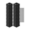 thumbnail image 1 of 4x4inch Wood Fence Post Cover Plastic Deck with Screw Waterproof Pole Protection 32pcs, 1 of 5