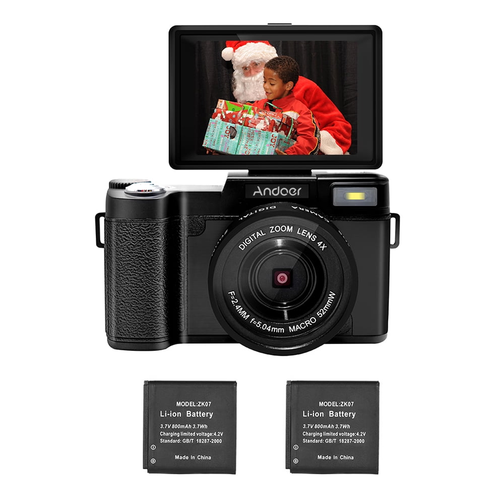 Andoer - 2.7K Full HD 30MP Digital Video Camera Cam Camcorder 3.0 Inch
