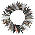 thumbnail image 1 of 33 Ft Vintage Flower Fabric Bunting Banner 36 Triangle Flag For Party Decor, 1 of 9