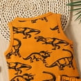 thumbnail image 4 of GYRATEDREAM Toddler Baby Boy Summer Outfits Dinosaur Print Sleeveless Tank Tops Stretch Casual Shorts Set Cute Newborn Clothes, 12-18M, 4 of 7