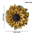 2024 New Clearance Sunflower Wreath Front Door Wreath Yellow Sunflower