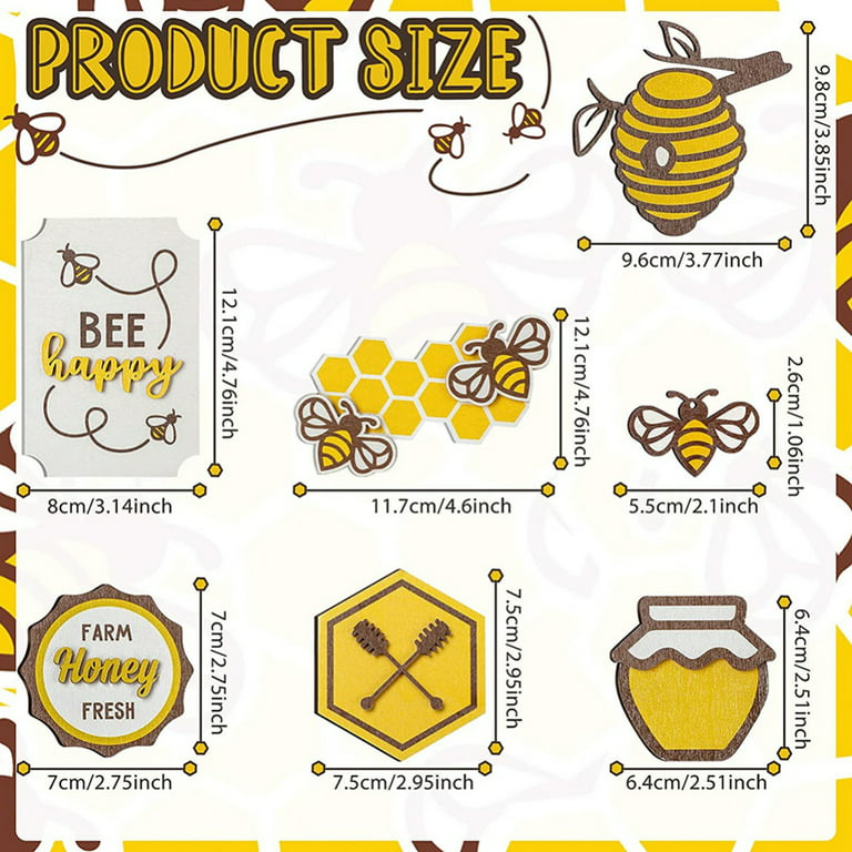 Bee Ornament, Bumble Bee, Honey Bee Decor, Rustic, Farmhouse Decor
