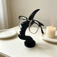 thumbnail image 2 of Eyeglass Holder Stand, 1.8x5.4 inch Eyewear Display Rack, Desktop Storage Organizer Accessory for Glasses, Sunglasses, Nose Shaped Eyewear Display Holder, 3D Printed Artistic Decor,Black, 2 of 6