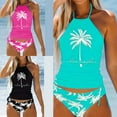 thumbnail image 4 of ZPAQI Two Pieces Tankini Bathing Suits Women Printed Swim Top with Bottom Swimsuits, 4 of 19