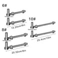 thumbnail image 3 of Pair Steel J Bolts Post Hinges Heavy Duty Gate Hinges Rustproof Door Hinges Corrosions Resistant Door Hinges for Outdoor Gate, 3 of 8