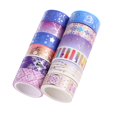 thumbnail image 1 of Washi Tape Set, 12/27 adhesiva dorada para álbumes de recortes, cinta decorativa para manualidades, envoltura de regalos, diarios, - .6cmx3m Gloria Papel de Scrapbooking, 1 of 8