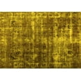 thumbnail image 1 of Ahgly Company Machine Washable Indoor Rectangle Abstract Yellow Contemporary Area Rugs, 5' x 8', 1 of 4