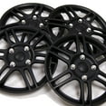 thumbnail image 2 of TuningPros WSC3-004B14 Set of 4  Matte Black Hubcaps 14" - Hub Caps Wheel Skin Cover 14 inches 4 Pcs Set, 2 of 5