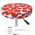 thumbnail image 4 of Bingfone Hand Drawn Tomatoes Padded Round Bar Stool Cover Cushion with Elastic Fabric Round Chair Seat - Hand Drawn Tomatoes, 4 of 7