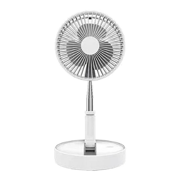 Ventilador de piso retráctil plegable Ventilador de Telescópico Portátil Plegable Ventilador de Escritorio USB Silencioso Ajustable para Oficina Hogar Camping Libre Magideal Ventilador de piso retráctil plegable