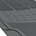 thumbnail image 3 of BDK Front Car Rubber Floor Mats, 2-Piece, Black Beige Gray, Heavy Duty, 3 of 7