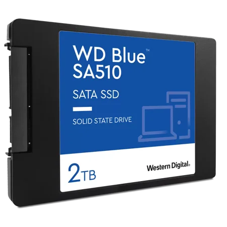 Western Digital 2TB WD Blue SA510 SATA SSD, Internal 2.5”/7mm Cased Solid State Drive - WDS200T3B0A