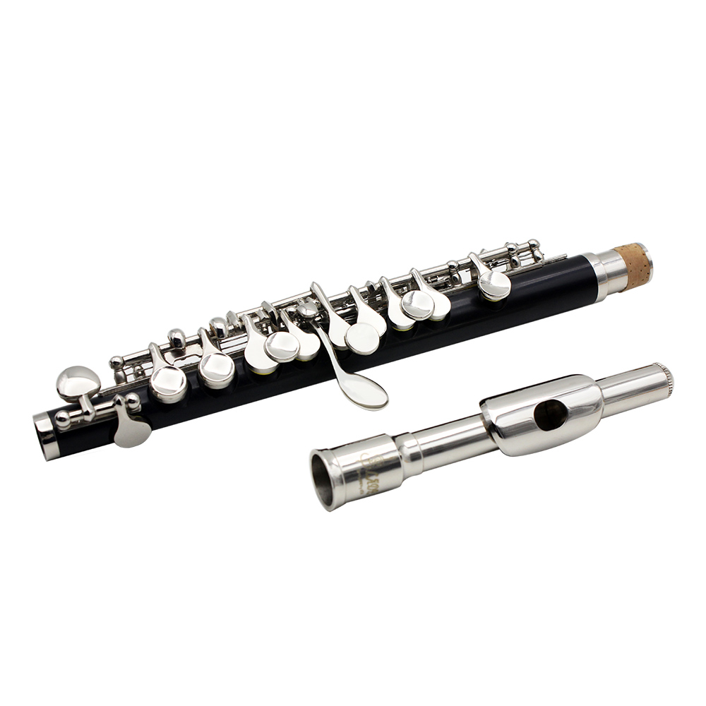 Dcenta Key of C Piccolo Flute with Polish Cloth Cleaning Stick Screwdriver, Piccolo Instrument for Beginners Students